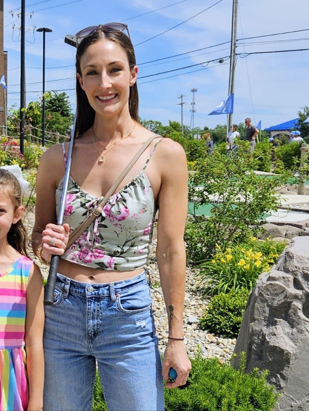 Dynamite Floral Cropped Camisole